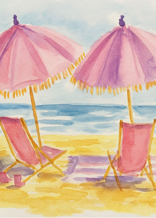 Beach Chairs Print