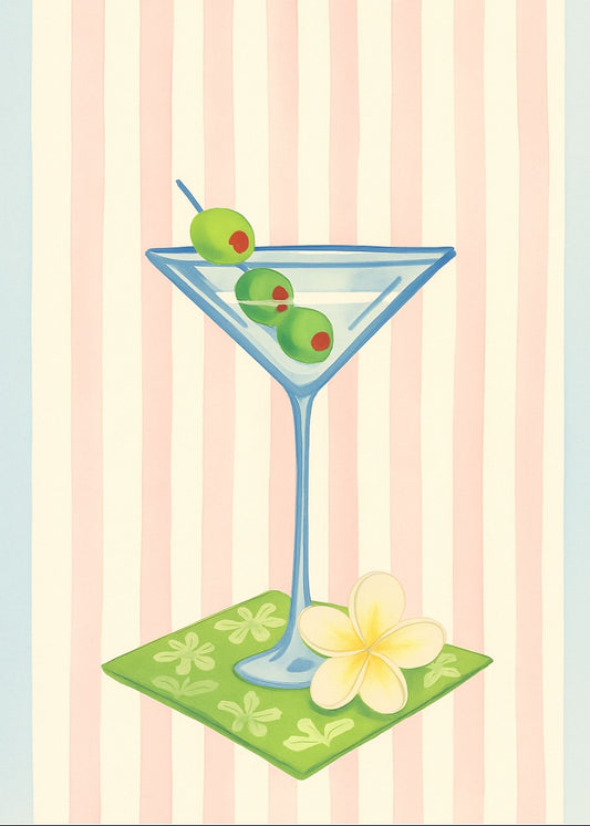 Martini Glass Print