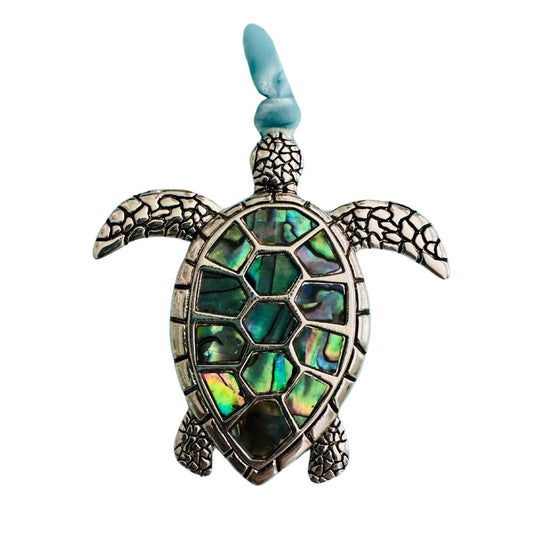 Sea Turtle with Abalone Insert