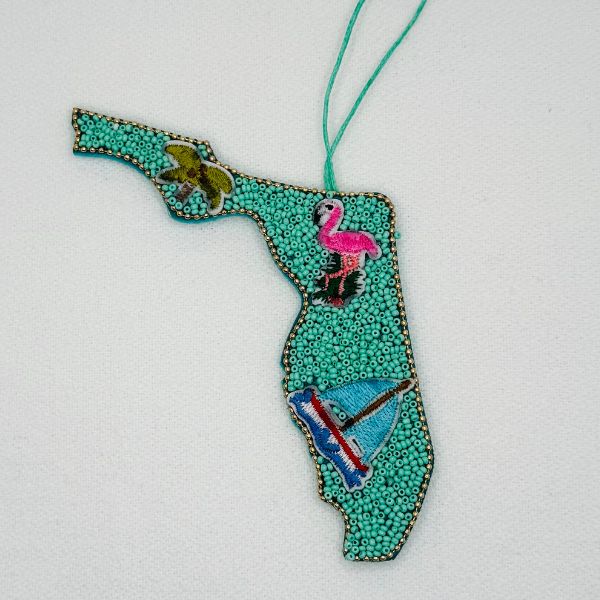 Beaded Florida ornament