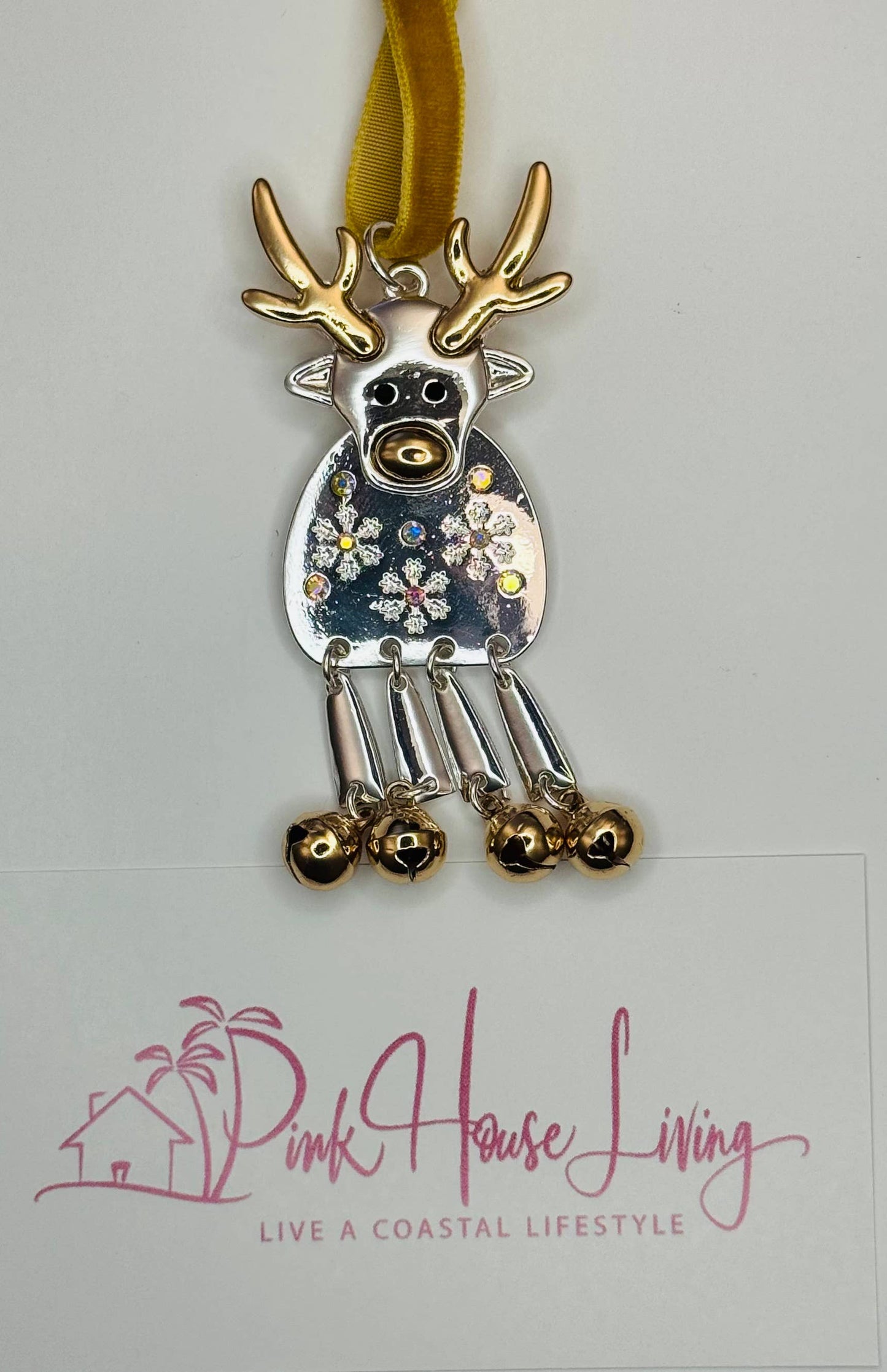 Reindeer ornament with Jingle bells