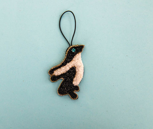 Beaded Ornament - Penguin