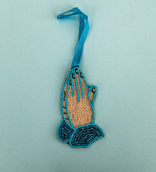 Beaded Ornament - Praying Hands