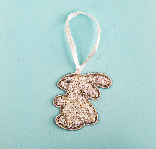 Beaded Ornament - Rabbit