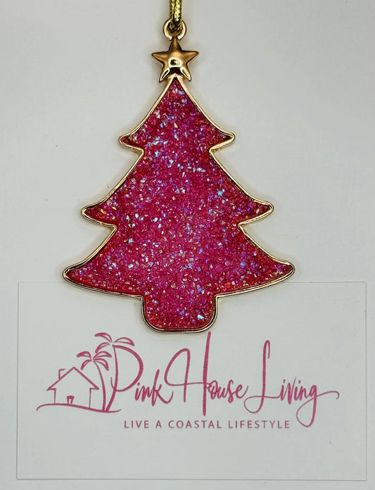 Christmas tree Ornament - Pink