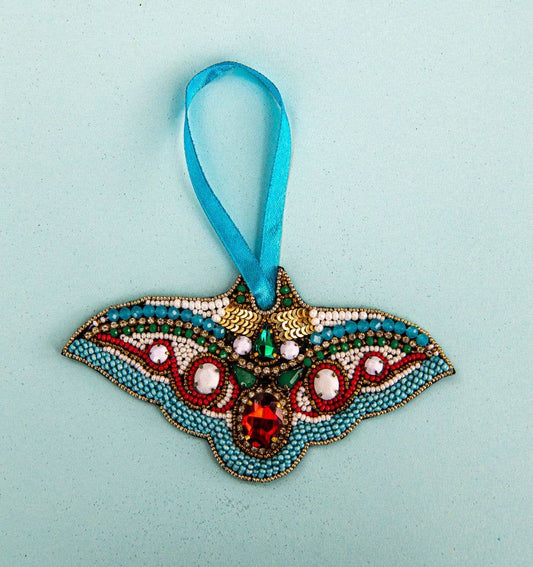 Beaded  Butterfly ornament
