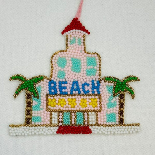 Pink Hotel - Beaded ornament