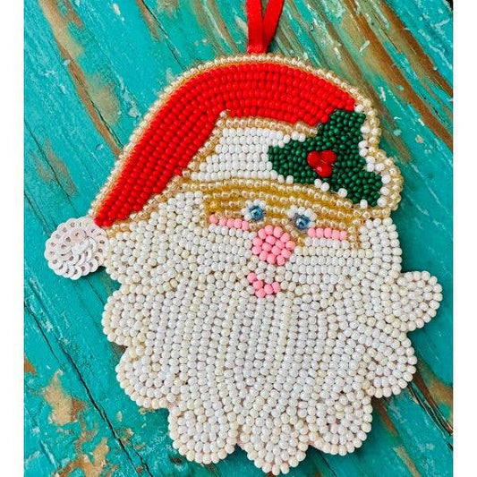 Christmas Santa Beaded ornament