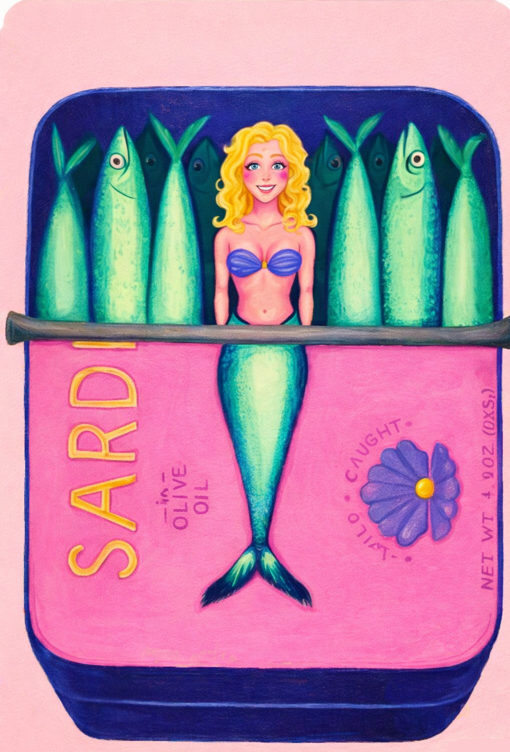 Mermaid Sardines Print